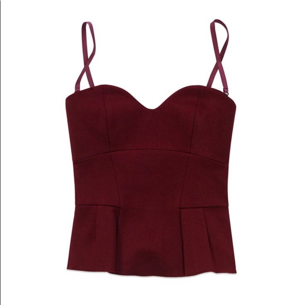 Aritiza Babaton Bustier Burgundy 0/XS